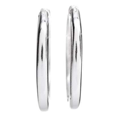 Tiffany Sterling Silver Cushion Hoop Earrings 1 of 6