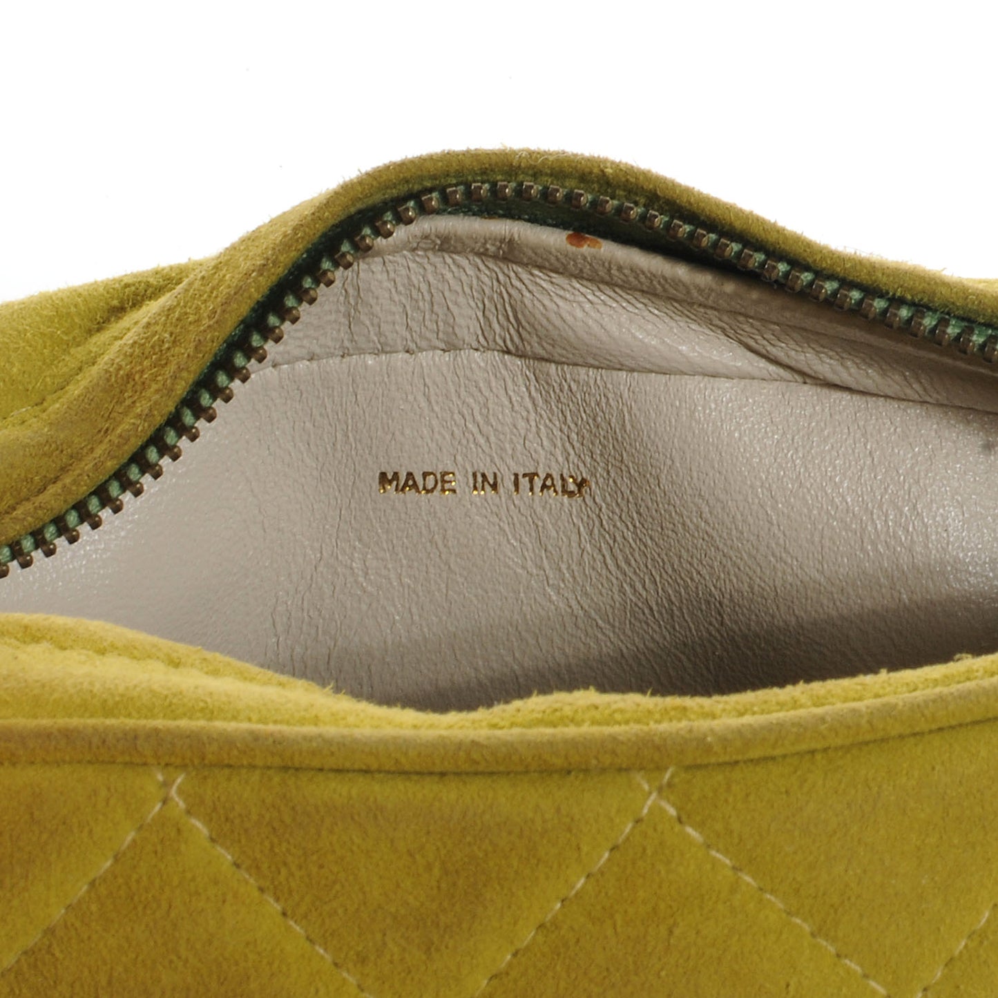 Suede Tassel Camera Case Chartreuse