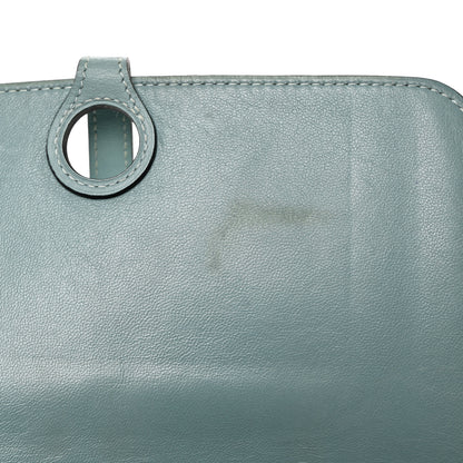 Hermes Evercolor Dogon Duo Wallet Ciel 9 of 10