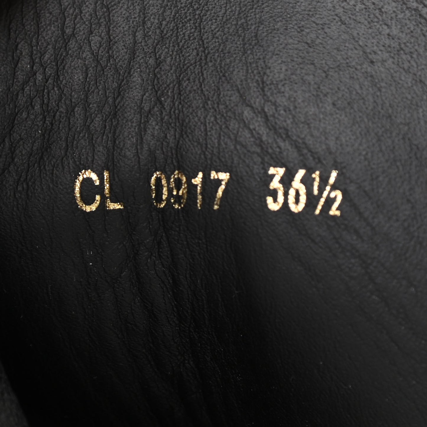 Shiny Calfskin Wildior Low Boot 36.5 Black