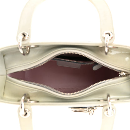 Christian Dior Patent Cannage Gradient Medium Lady Dior Blue Coral 5 of 11