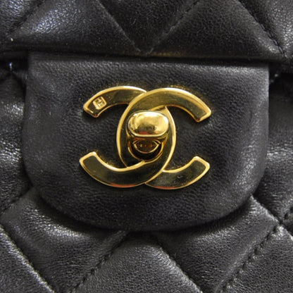 Chanel Lambskin Medium Double Flap Black 10 of 10