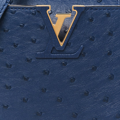 Louis Vuitton Ostrich Capucines Mini Indigo 6 of 8