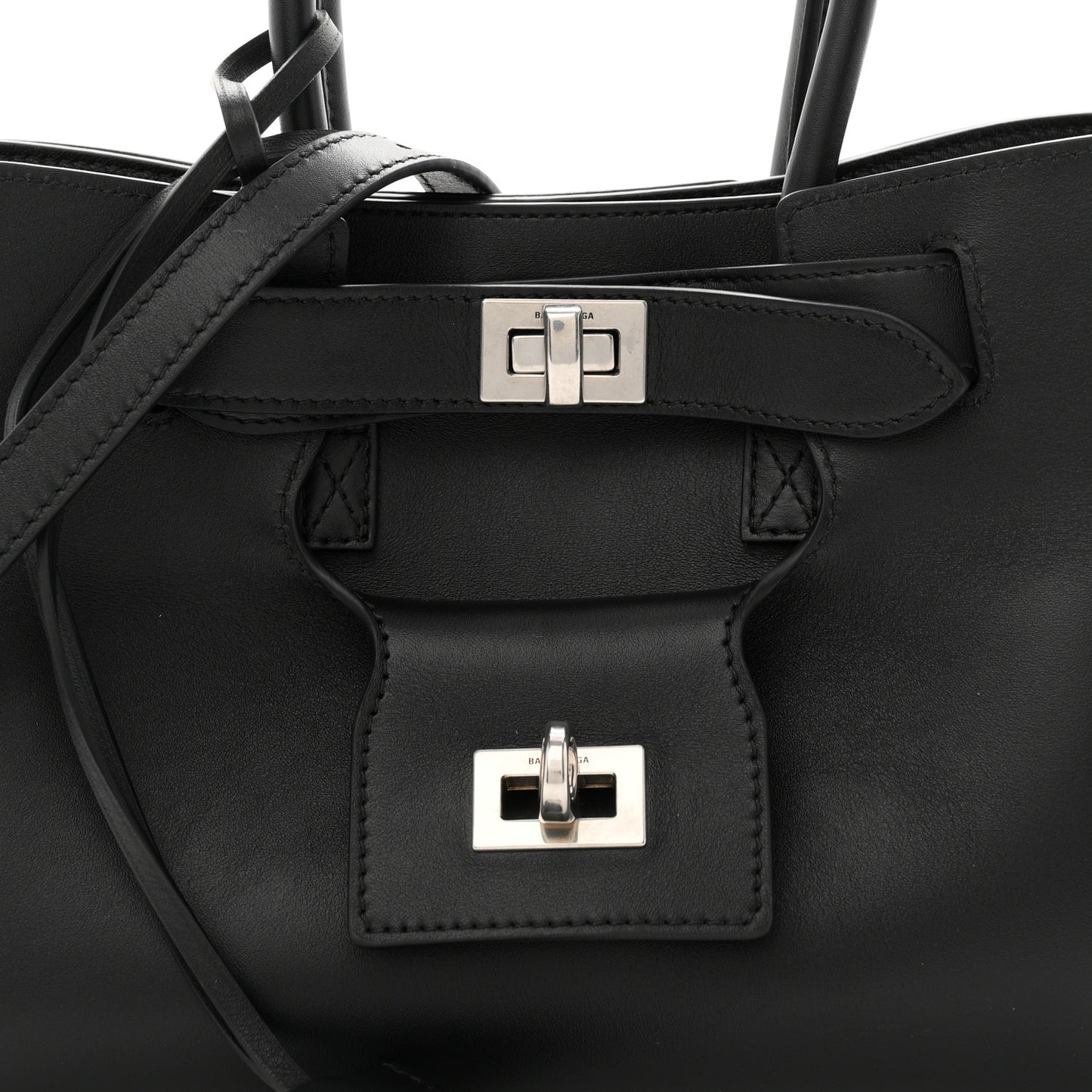 Smooth Calfskin Mini Bel Air Carry All Bag Black