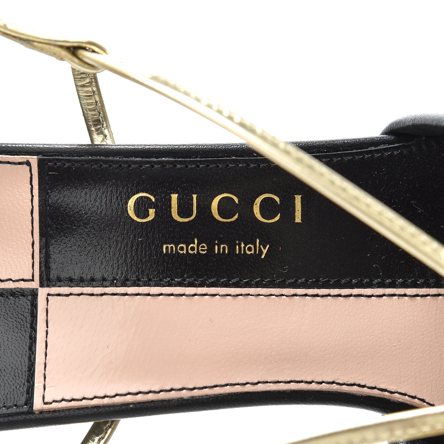 Gucci Nappa Metallic Bow Daphne High Heel Sandals 37.5 Black Platino 7 of 11