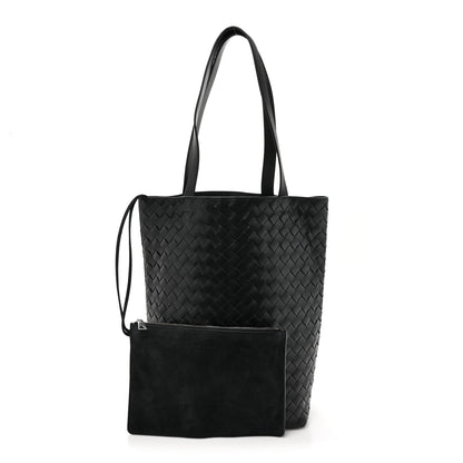 Bottega Veneta Nappa Intrecciato Small North South Tote Black 3 of 13