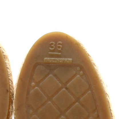 Chanel Mesh Lambskin CC Espadrilles 36 Light Pink Beige 7 of 9