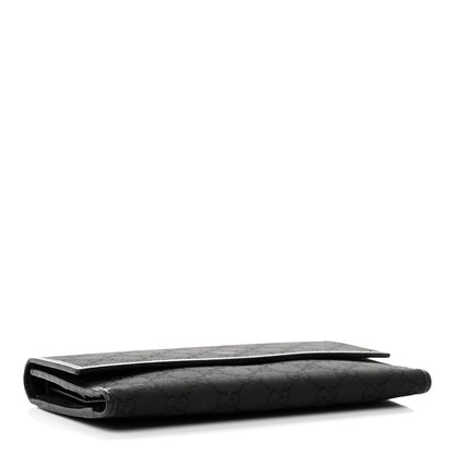 Gucci Monogram Nylon Continental Wallet Black 4 of 7