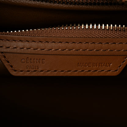 Celine Smooth Calfskin Mini Tri-Color Luggage White Brown 6 of 13