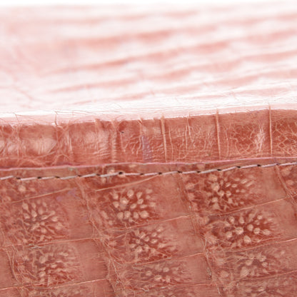 Nancy Gonzalez Crocodile Clutch Light Coral 12 of 14