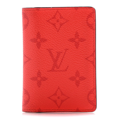 Louis Vuitton Taigarama Pocket Organizer NM Fire Red 1 of 9