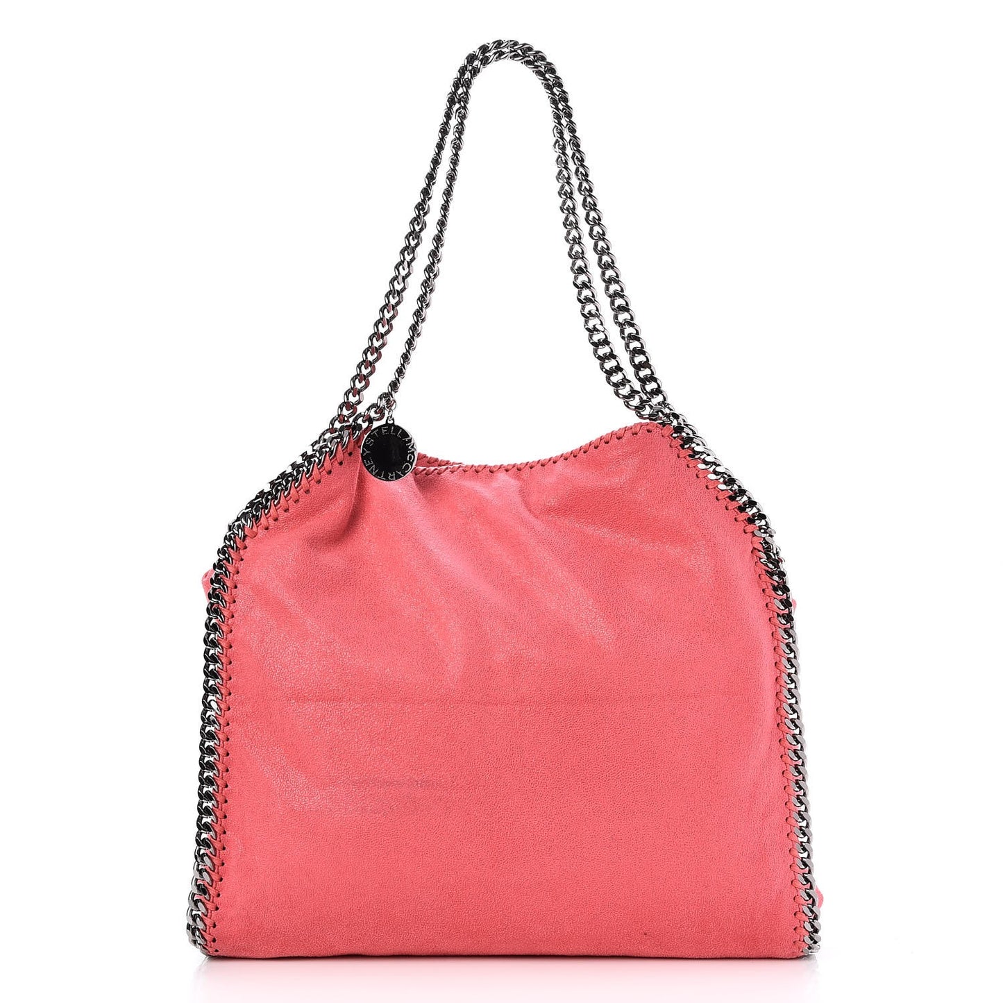 Shaggy Deer Small Falabella Tote Bright Coral