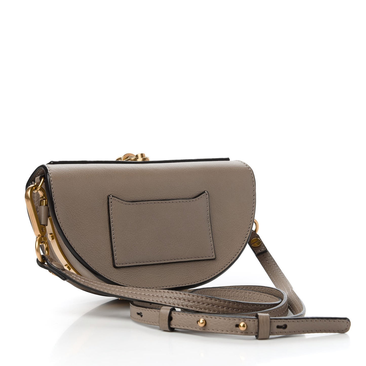 Calfskin Small Nile Bracelet Minaudiere Bag Motty Grey
