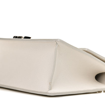 Christian Dior Grained Calfskin 30 Montaigne Chain Flap Bag White 10 of 13