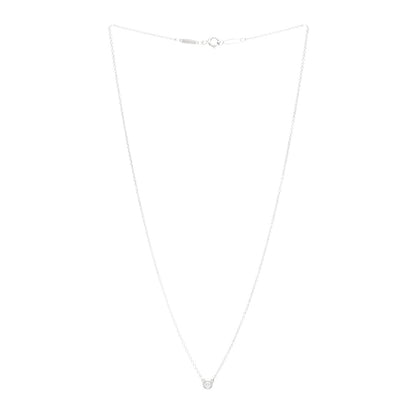 Tiffany Sterling Silver Diamond .08ct Elsa Peretti Diamonds by the Yard Pendant Necklace 3 of 3