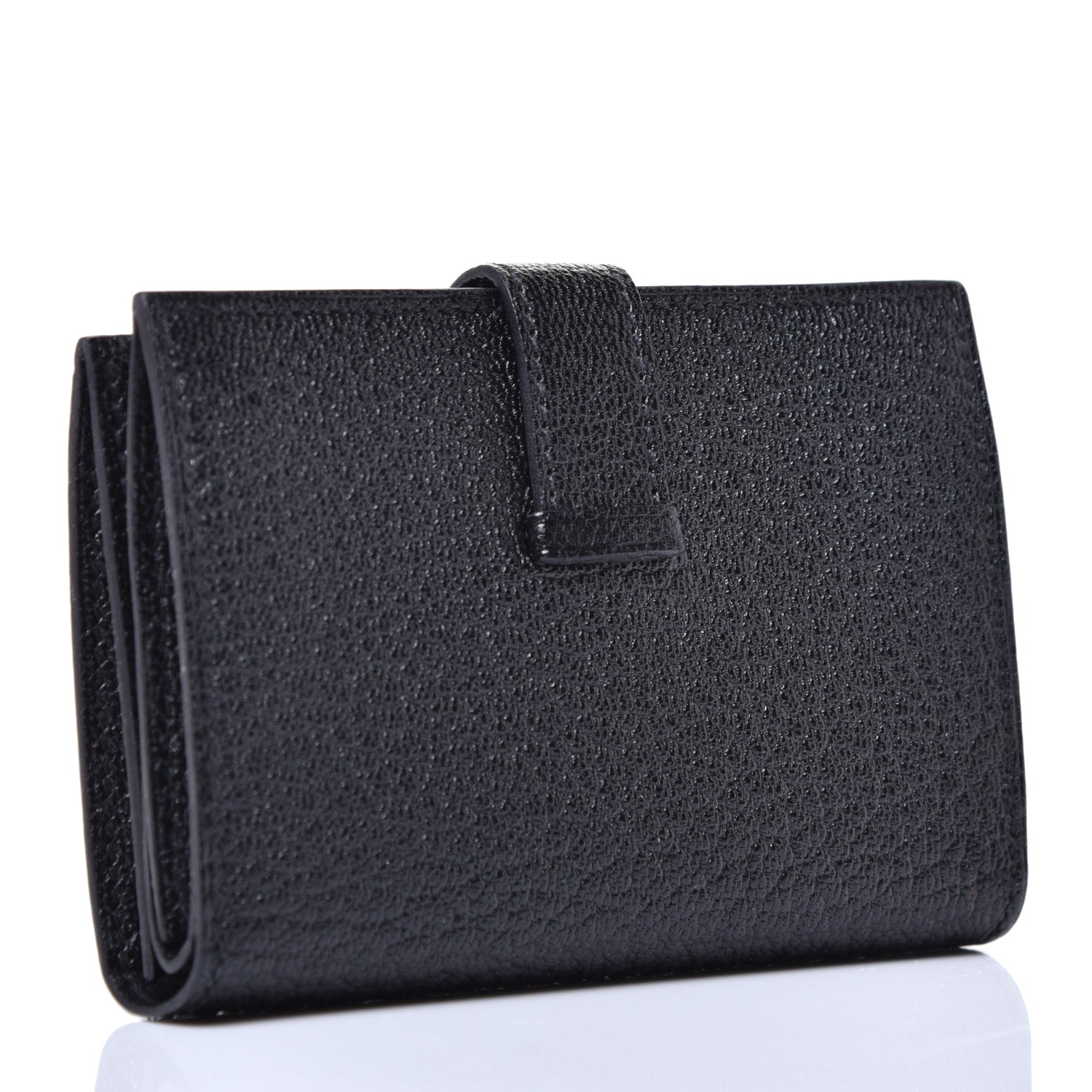 Hermes Chevre Mysore Mini Bearn Wallet Black 3 of 8