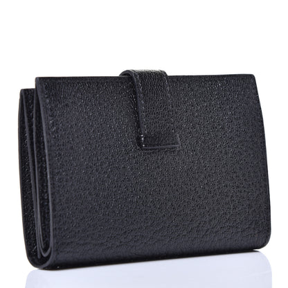 Hermes Chevre Mysore Mini Bearn Wallet Black 3 of 8