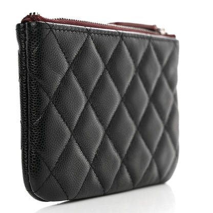 Chanel Caviar Quilted Small Cosmetic Case Black 3 of 8