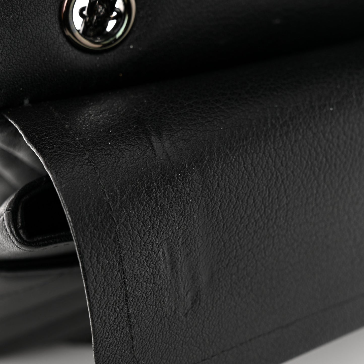 Sheepskin Chevron Quilted 2.55 Reissue 225 Double Flap So Black