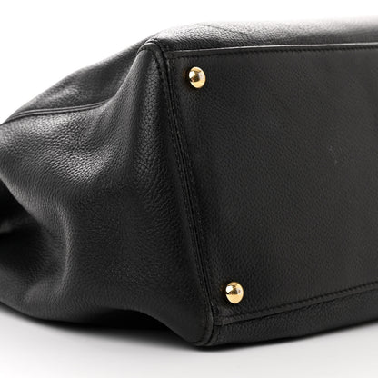 Chanel Calfskin Cerf Executive Shopper Tote Black 11 of 15
