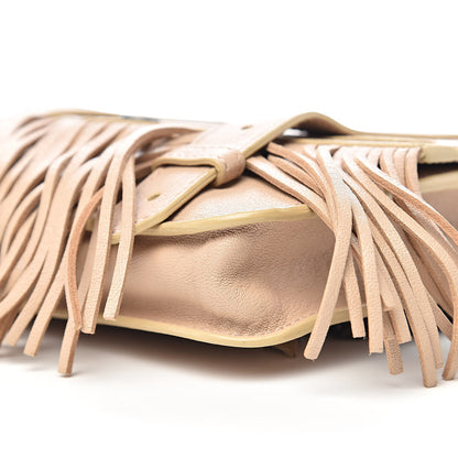 Proenza Schouler Lambskin Fringe PS1 Chain Wallet Beige 8 of 9