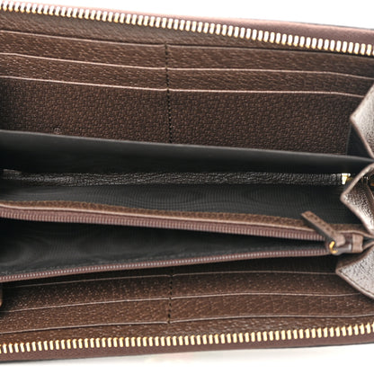 Gucci GG Supreme Monogram Web Ophidia Zip Around Wallet Brown 5 of 8