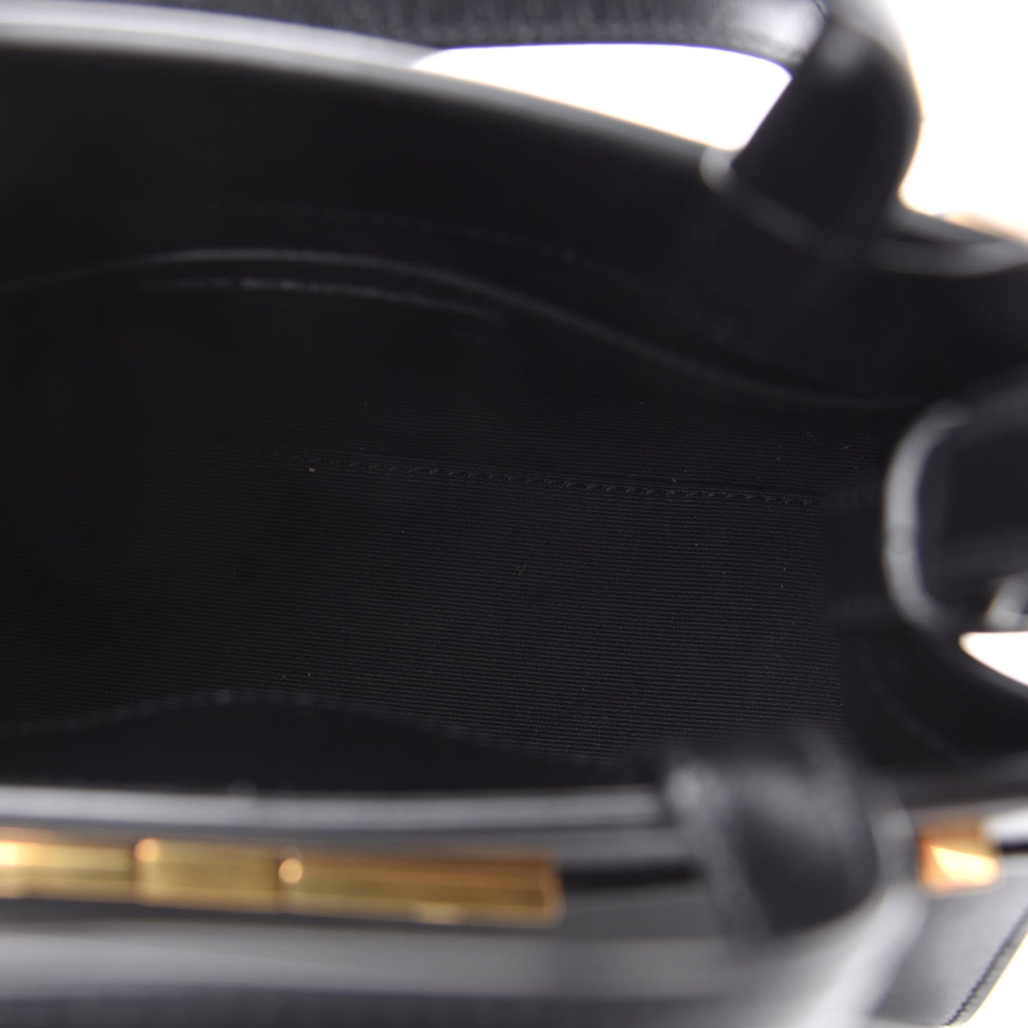Saint Laurent Smooth Calfskin Manhattan Nano Shopper Tote Black 5 of 9