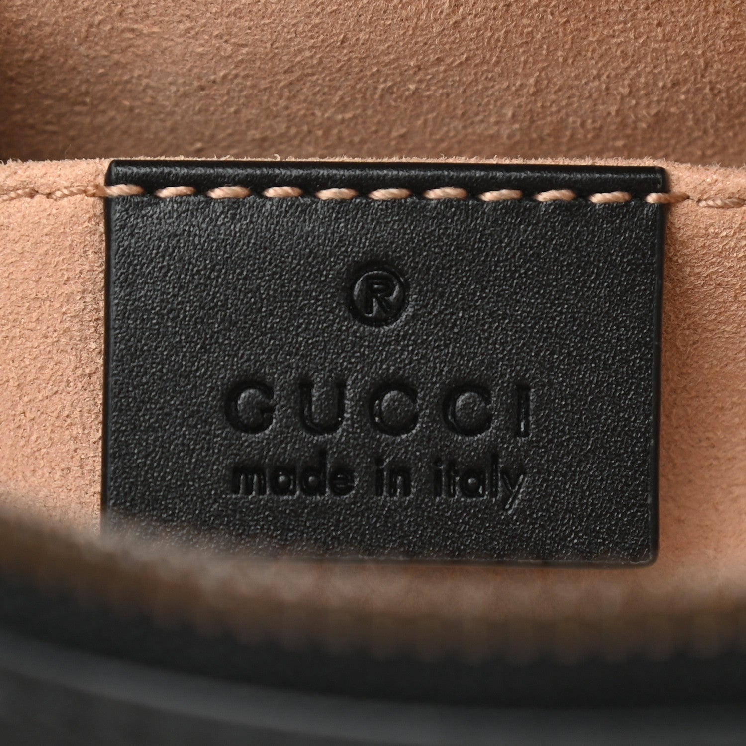 Gucci Calfskin Matelasse GG Marmont Belt Bag 85 34 Black 6 of 10