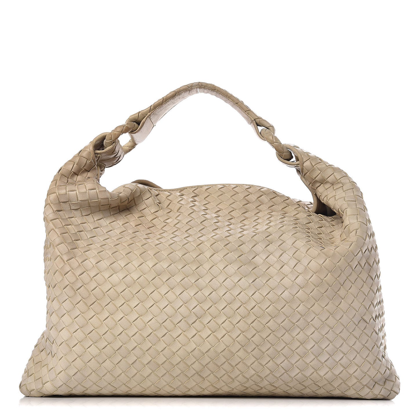 Nappa Intrecciato Sloane Hobo Cream