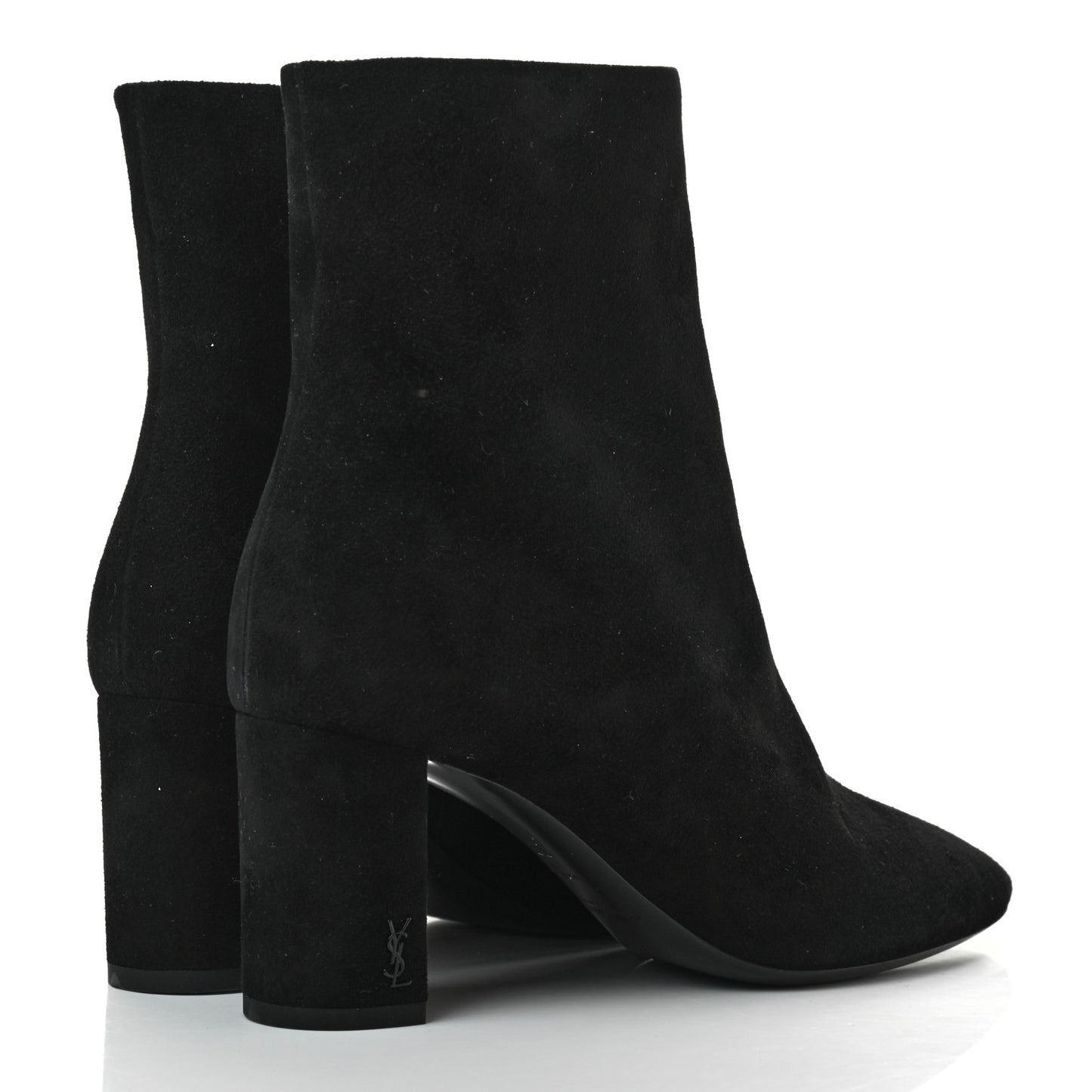 Suede Loulou Ankle Zip Boot 37 Black