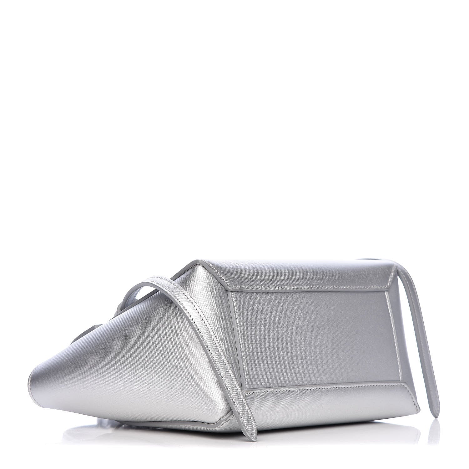 Celine Laminated Calfskin Nano Belt Bag Silver 4 of 11