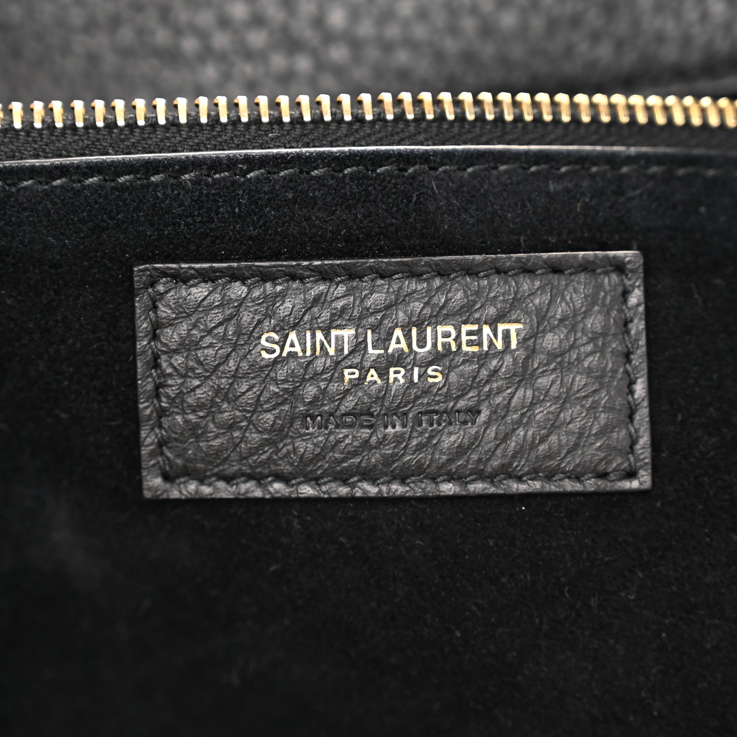Saint Laurent Grained Deerskin Bea Tote Black 6 of 10
