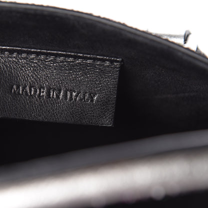 Alexander McQueen Metallic Calfskin Glitter Mini Heroine Shoulder Bag Grey Multicolor 6 of 15