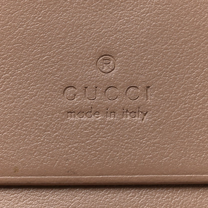 Gucci Calfskin Matelasse GG Marmont Card Case Wallet Porcelain Rose 6 of 10