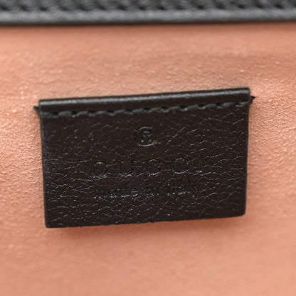 Gucci Wonka Grain Calfskin Mini Diana Tote Bag Black Yellow Fluo 6 of 11