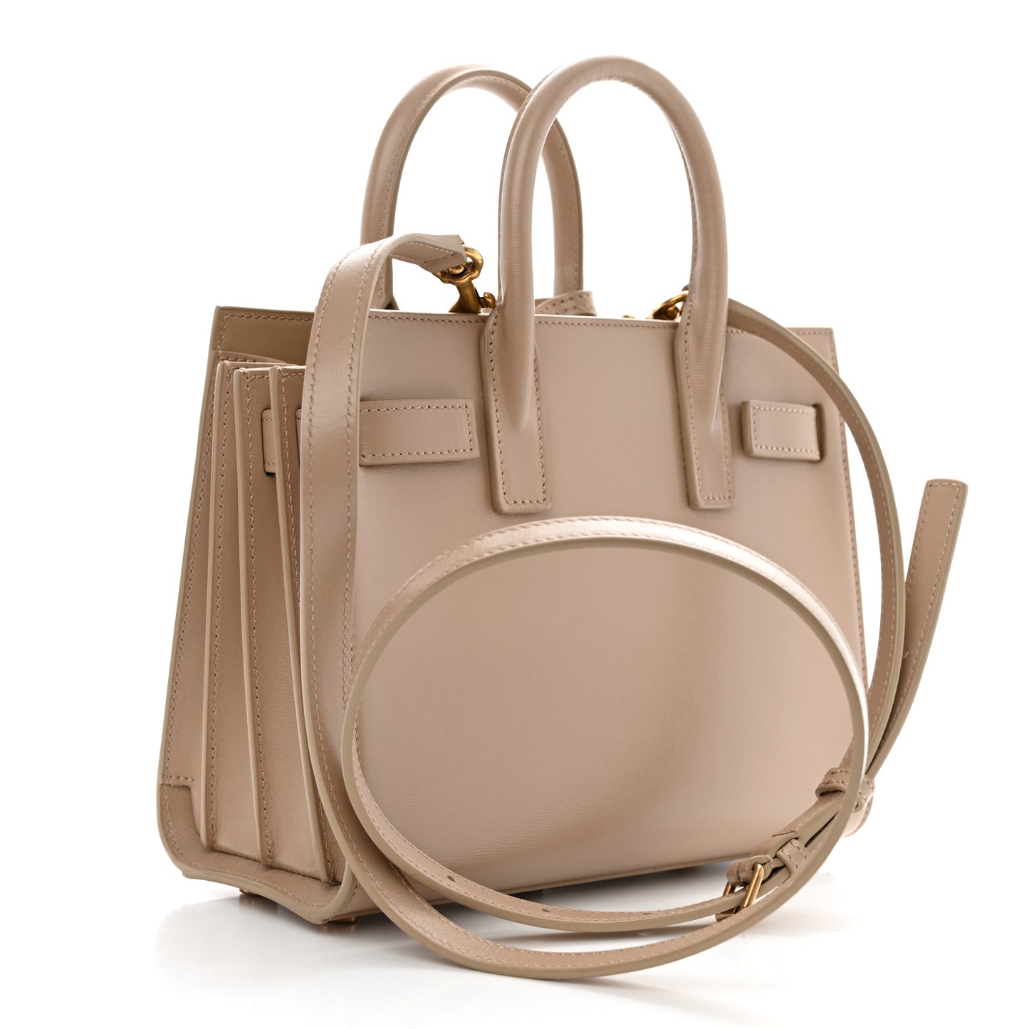 Smooth Calfskin Nano Sac de Jour Dark Beige