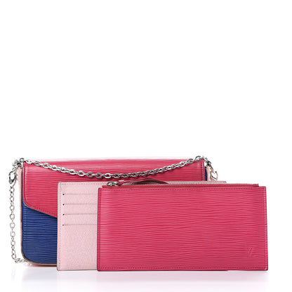 Louis Vuitton Epi Pochette Felicie Hot Pink 2 of 22