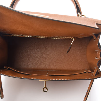 Hermes Epsom Kelly Sellier 28 Toffee 14 of 37