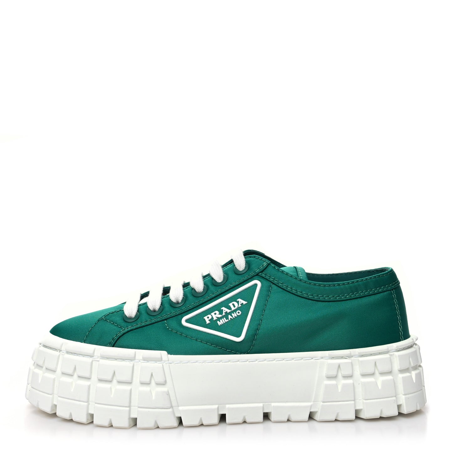 Re-Nylon Gabardine Triangle Logo Double Wheel 50mm Sneakers 39 Assenzio