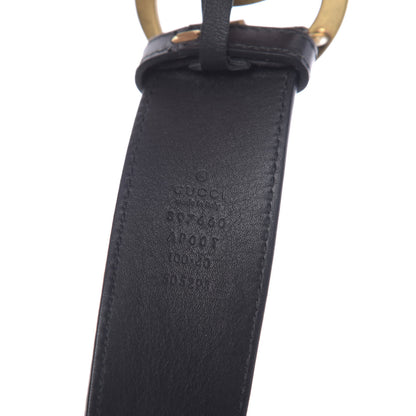 Gucci Calfskin Double G 40mm Belt 100 40 Black 3 of 5