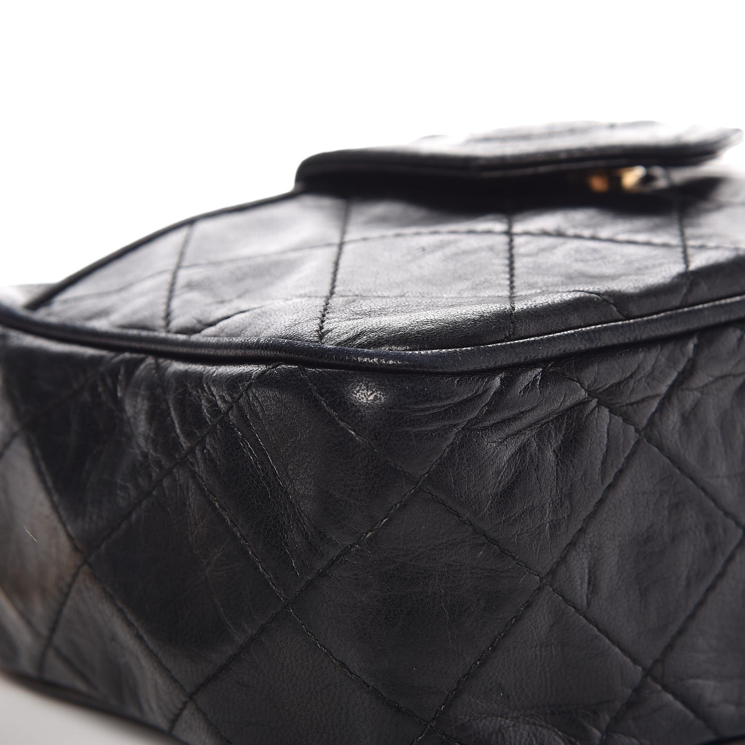 Chanel Lambskin Quilted CC Tassel Camera Case Black 8 of 11
