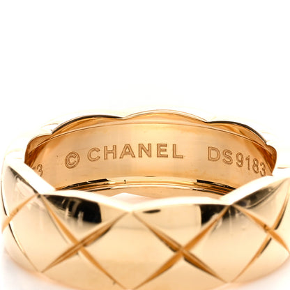 Chanel 18K Yellow Gold Small Coco Crush Ring 53 6.5 4 of 5
