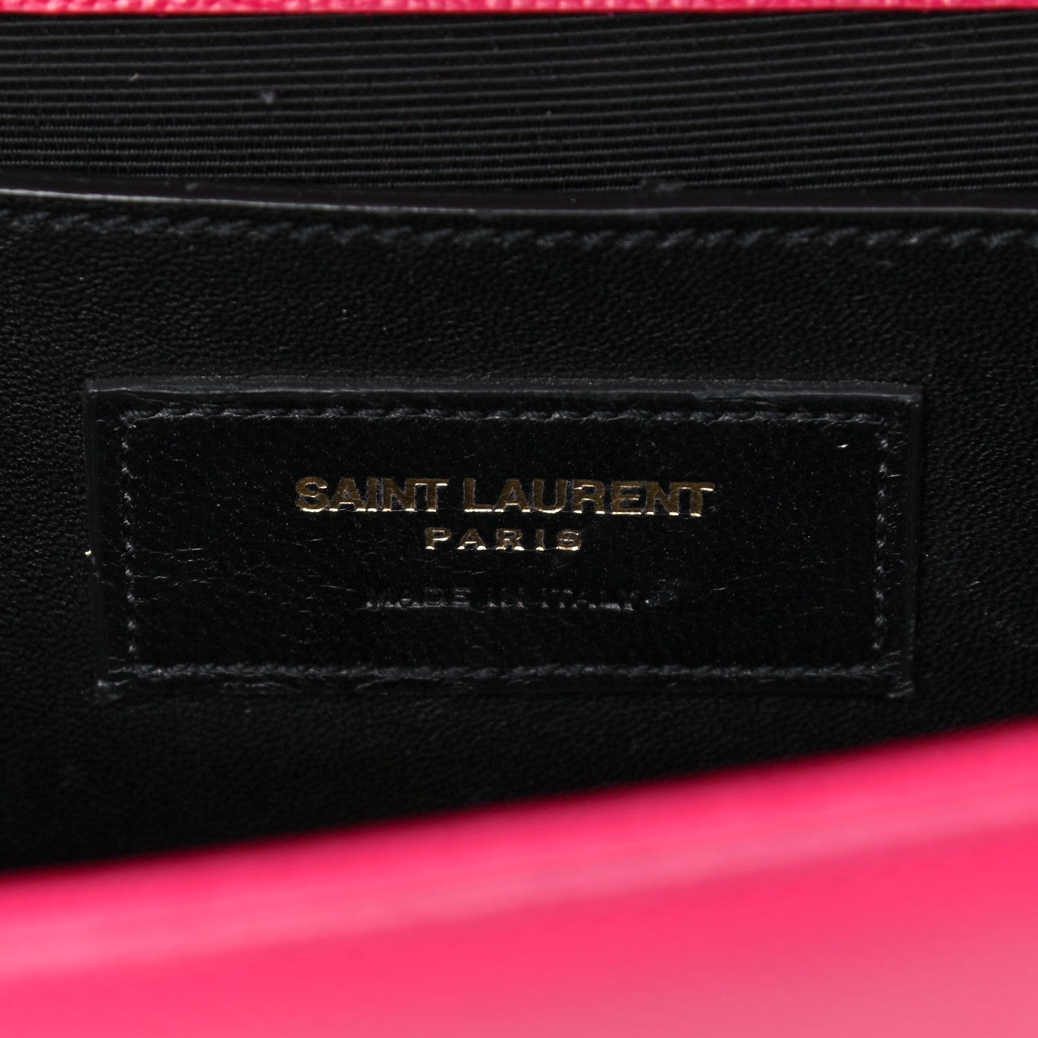 Saint Laurent Grain De Poudre Medium Monogram Kate Satchel Lipstick Fuchsia 6 of 18