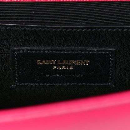 Saint Laurent Grain De Poudre Medium Monogram Kate Satchel Lipstick Fuchsia 6 of 18