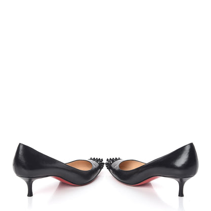 Christian Louboutin Kid Patent Geo 45 Pumps 37.5 Black 6 of 9
