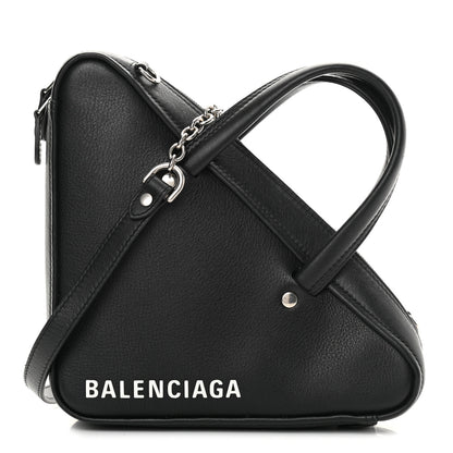 Balenciaga Calfskin XS Triangle Chain Duffle Black 1 of 11
