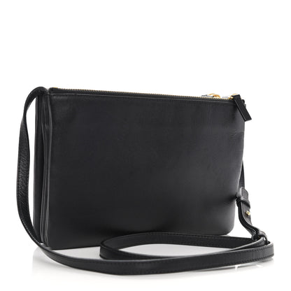 Celine Lambskin Small Trio Crossbody Bag Black 4 of 12