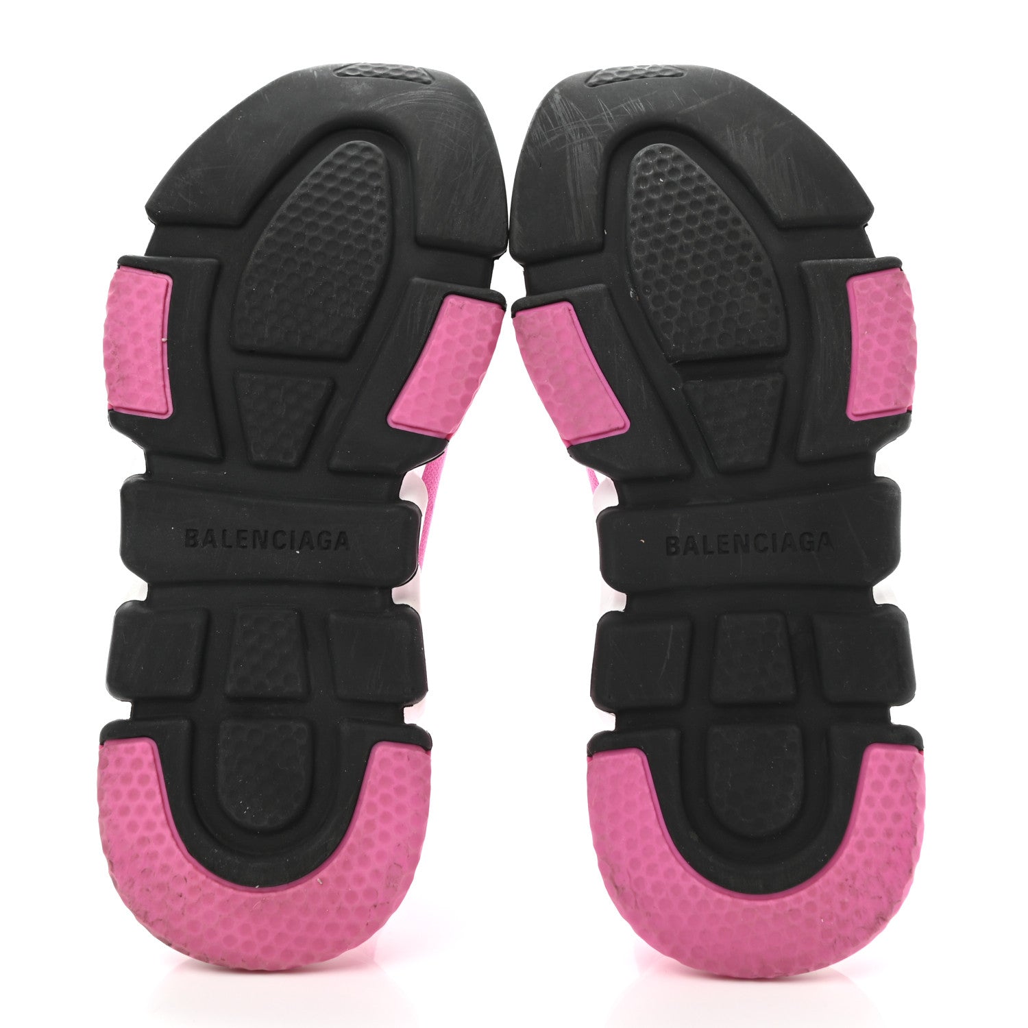 Balenciaga Neoprene Knit Tri-Color Sole Womens Speed Sneakers 37 Pink White Black 5 of 9