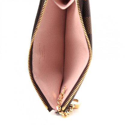 Louis Vuitton Damier Ebene Recto Verso Card Holder Rose Ballerine 5 of 7