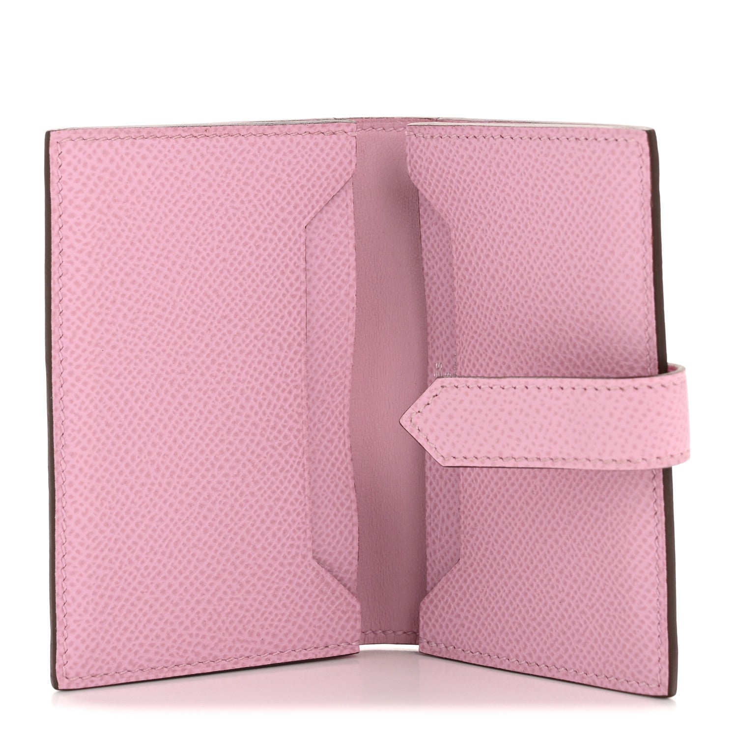 Hermes Epsom Bearn Card Holder Wallet Mauve Sylvestre 5 of 9